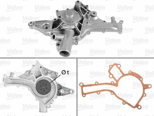 VALEO Water Pump - Engine Cooling for Mercedes E210 — Water Pump & Thermostat