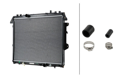 Hella 8MK366302-991 Motor Water Radiator Toyota Hilux 2.5 D4d 3 — Radiators & Fans