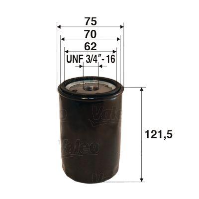 Valeo 586030 Oil Filter (Ford Focus Fiesta Mondeo Gasoline 08-/ Volvo S40-V50-C30-V40 05-B4164s3 P3 T4) — Oil Filters