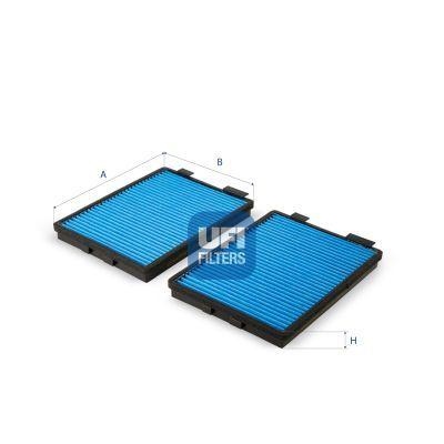 Ufi 34.108.00 Cabin Air Filter Anti Bacterial BMW E39 96 > 03 — Air & Cabin Filters