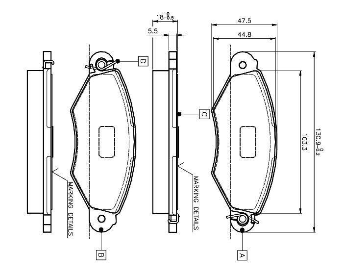 Bosch 0986TB2043 Front Brake Pad Kangoo 1.9D Kangoo 1.5 dCi Xsara 1.4 1.5 P206 — Brake Pads