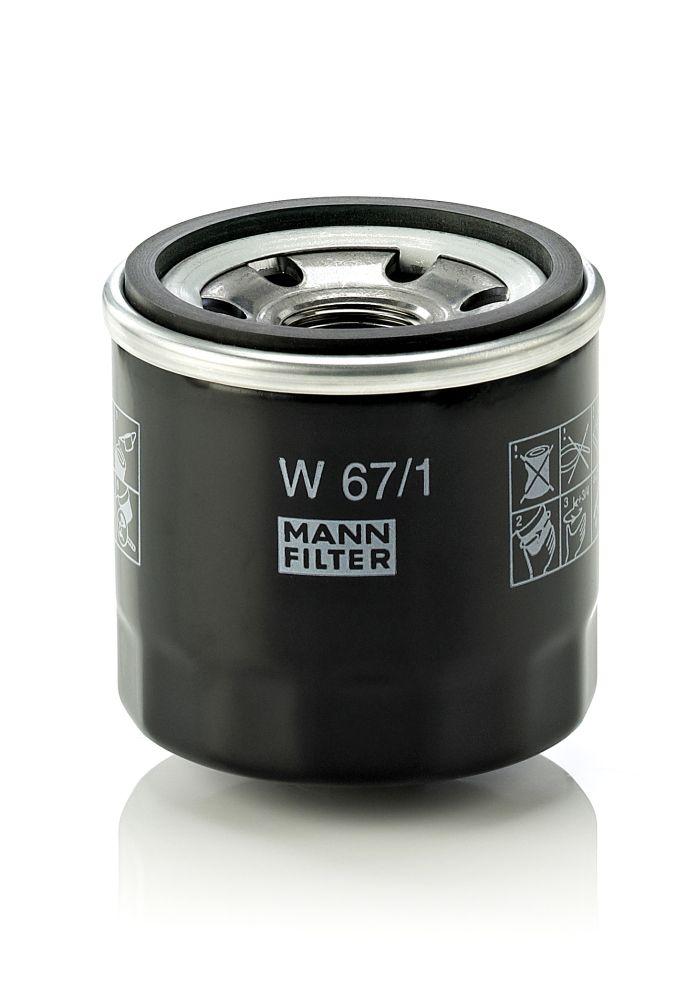 Mann W67-1 Oil Filter Renault Dokker/Duster/Lodgy 1.6 Micra/Juke 1.2 — Oil Filters