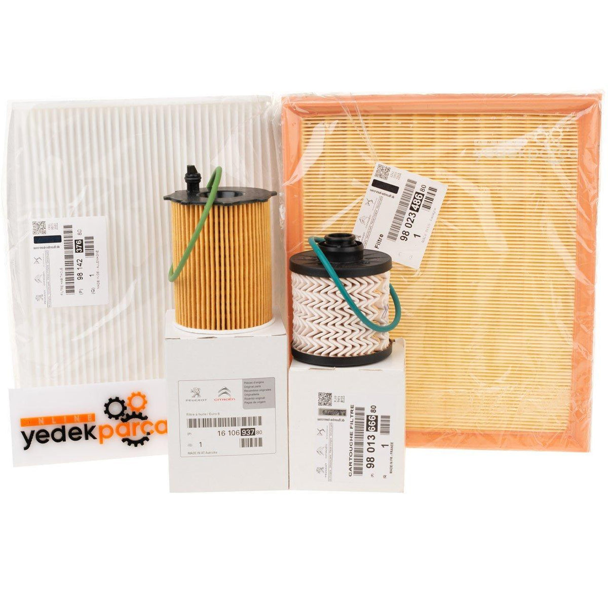 Citroen C-Elyse 1.6 Bluehdi Diesel Engine Oil Filter Maintenance Set — Citroën, Oil Filters