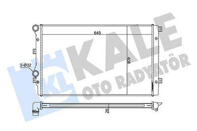 Kale 353500 Golf V Golf VI Passat Caddy Water Radiator 1.9 TDI Caxa — Radiators & Fans