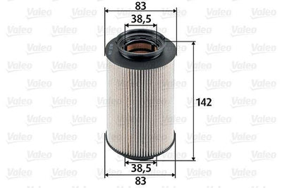 VALEO 587909 Fuel Filter - Compatible with Volkswagen Touran 1.9 TDI, Golf Plus 1.9 — Fuel Delivery