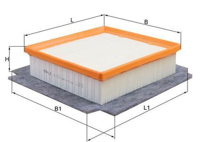 Mahle LX1982 Air Filter Punto 05 Linea Doblo Corsa D MiTo 1.3D 1.4T-Jet 1.6Mjt — Air & Cabin Filters