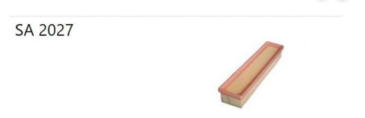 Sardes SA2027 Air Filter Citroen Berlingo I C2 C3 Peugeot 207 Partner 1.1.4 1.6 16V 96- — Air & Cabin Filters