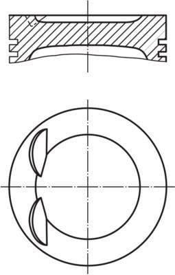 MAHLE Piston + Piston Ring 0.50mm - Engine Component — Pistons & Rotating