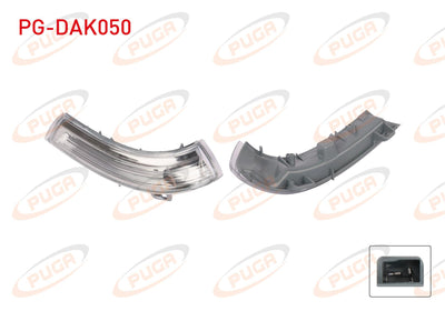 PUGA PG-DAK050 Dikiz Mirror Turn Signal Right Golf V-VI-Jetta Passat — Tail, Signal & Reflectors