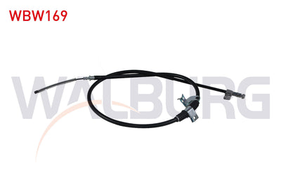 WALBURG WBW169 El Brake Cable Rear Right with Disc Citroen C-Crosser (Ep) / Mitsubishi Outlander II — Brake Cables & Hardware