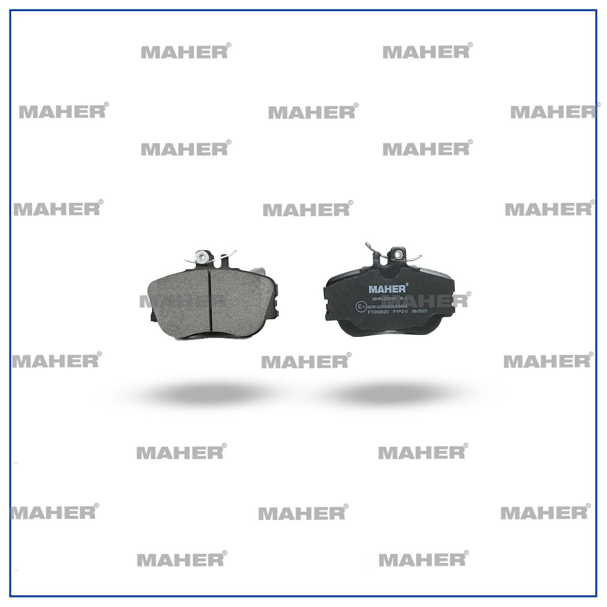 MAHER 23554 Brake Pad Mercedes 00-06 W203 C Series 20.00mm Front — Brake Pads