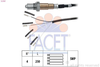 Facet 107007 Oxygen Sensor Mercedes W205 (C) W213 (E) W222 (S) X253 (Glc) 14 — Oxygen & Air-Fuel