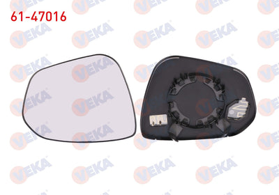 Veka 61-47016 Mirror Glass Right Heated Dacia Duster 2018 — Mirrors