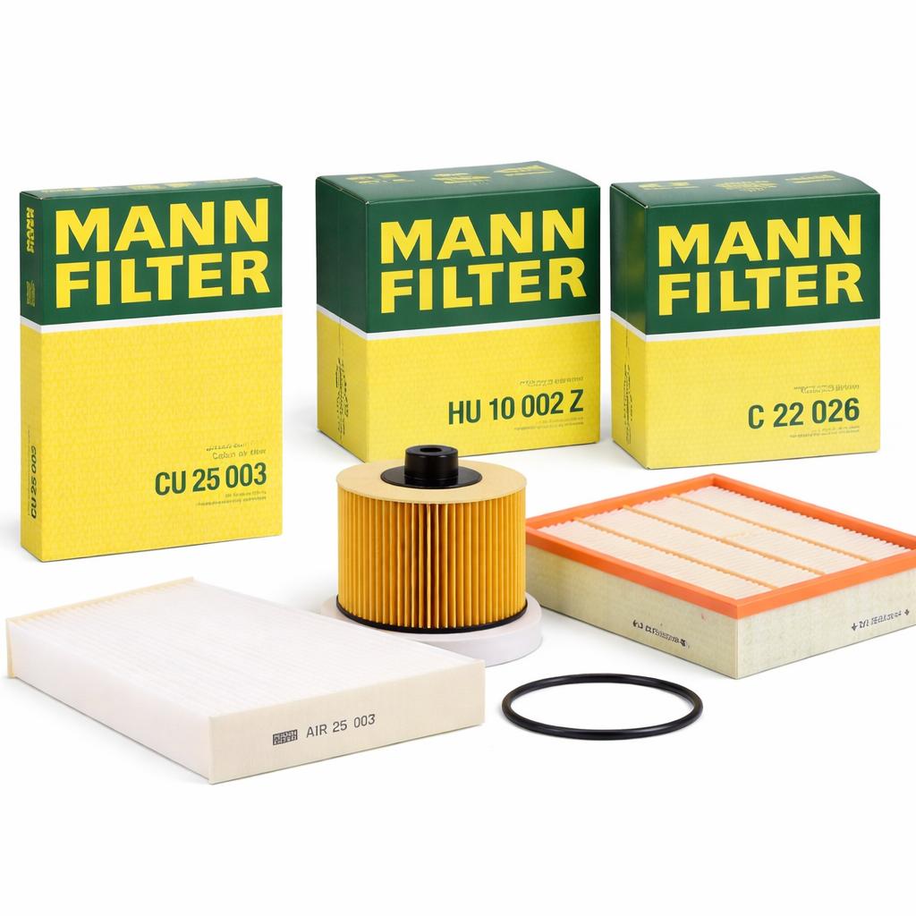 Mann Renault Megane 4 2015- 1.2 tCe 1.3 tCe Scheduled Service ve Filter Set ( without Carbon ) — Maintenance & Service Kits