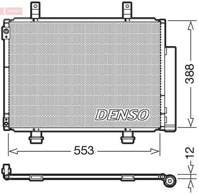 DENSO DCN47007 AC Condenser - Compatible with 10-Swift 1.2-1.3Ddis — Condensers & Evaporators