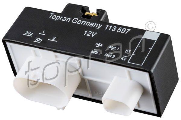 Topran 113597 Fan Control Unit (VW Golf 98-06 Polo 00-02 Audi A3 97-03) — Modules & Wiring
