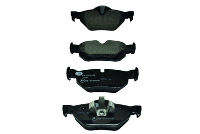 Hella 8DB355011-301 Brake Pad Rear (with Bracket) BMW E87 E90 X1 E84 — Brake Pads