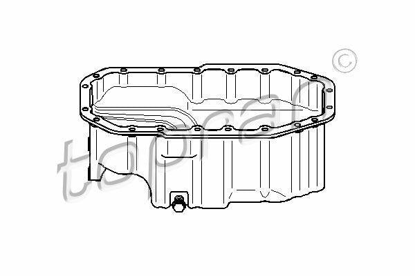 TOPRAN Oil Sump for 1997-2005 Polo III & Octavia 1.6 — Oil System