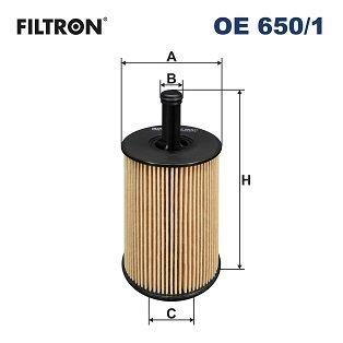 Filtron OE650-1 Oil Filter T4/T5 Caddy III Golf V/VI Passat Polo Transporter 1.4-2.5 TDI — Oil Filters