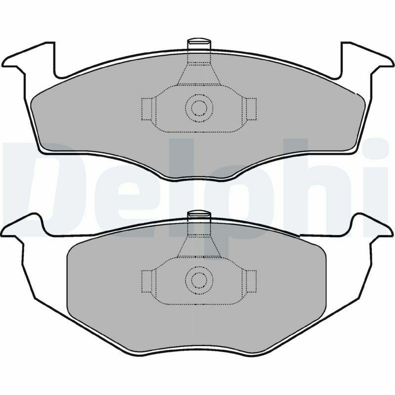 Delphi Brake Pad Set - Front Pads for Fox Hatchback, Lupo I, Polo — Brake Pads