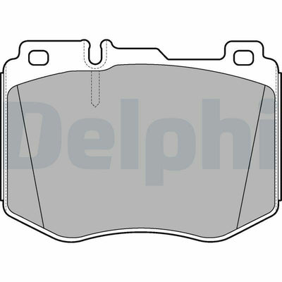 Delphi LP3172 Brake Pads Front Set Compatible with Mercedes-Benz W205, Mercedes-Benz W213
