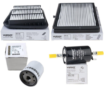 Wunder Chevrolet Lacetti 1.4/1.6 Service Filter Set — Maintenance & Service Kits