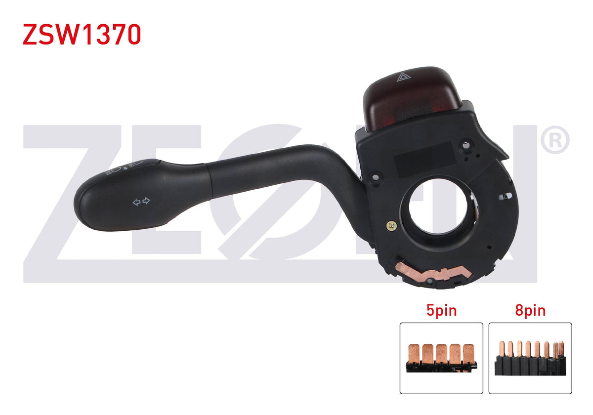 Zegen ZSW1370 Headlight Turn Signal Kumanda Arm 13 Pin Volkswagen Golf III-Passat 1988-1999 — Tail, Signal & Reflectors