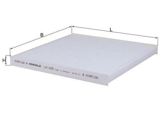 Mahle LA635 Cabin Air Filter 11-Micra 1.2 — Air & Cabin Filters