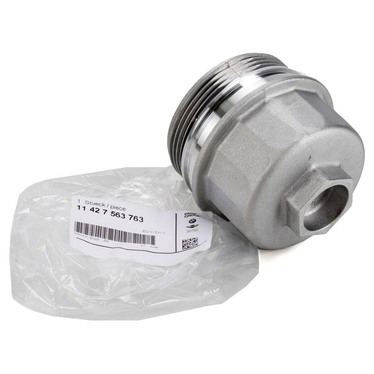 BMW 11427563763 Mini Cooper R50 Body W11 Motor Oil Filter Cover Genuine (11427563763) — Oil Filters