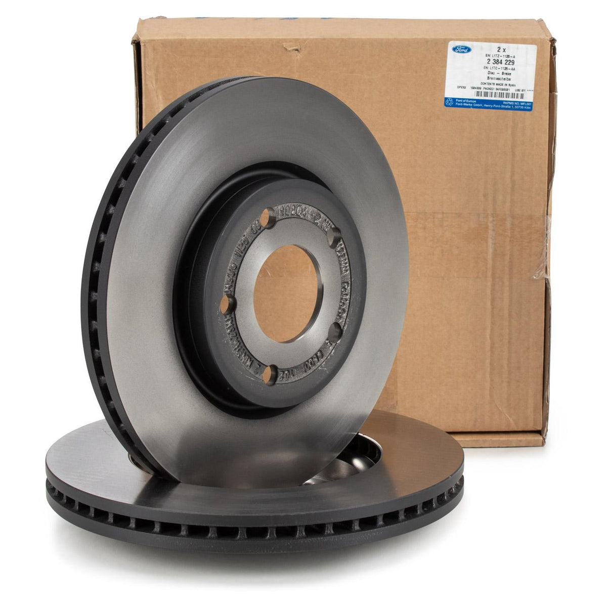 Ford Otosan L1TC1125AA - Front Brake Disc for Ford Puma (2019+) — Brake Rotors & Drums