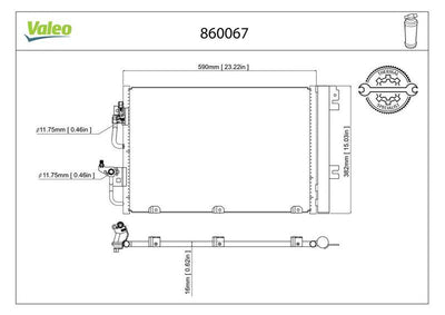 Valeo 860067 A/C Condenser Opel Astra H Zafira B 04-1.4-1.6 — Condensers & Evaporators