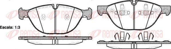 REMSA 1298.00 Brake Pad X5 E70 02 07 — Brake Pads