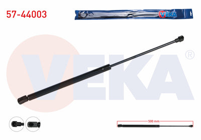 Veka 57-44003 Trunk Gas Strut 500mm / 500N Volkswagen Golf IV (1J1) 1997-2005 / Passat Variant (3B6) — Support Rods & Struts