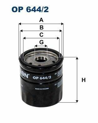 FILTRON OP644-2 Oil Filter - 2009 G.Vitara 3.2 — Oil Filters