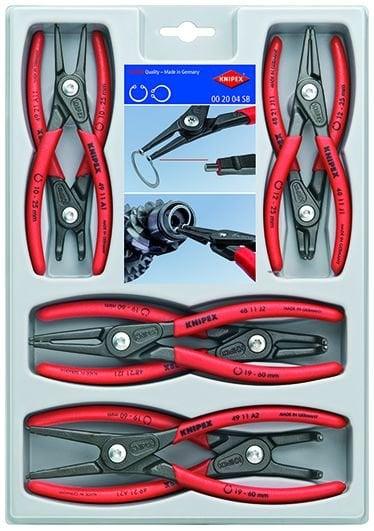 Knipex 00 20 04 SB Circlip Pliers Set