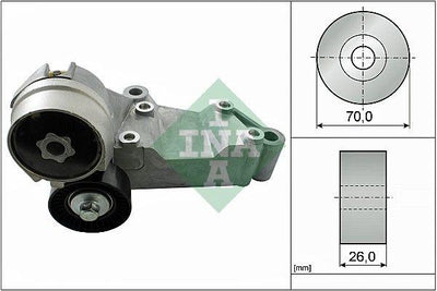 INA 534014610 Alternator Tensioner Bearing (Blocked) Focus 98-04 Fiesta 95-02 Connect 1.8 TDCi 02-13