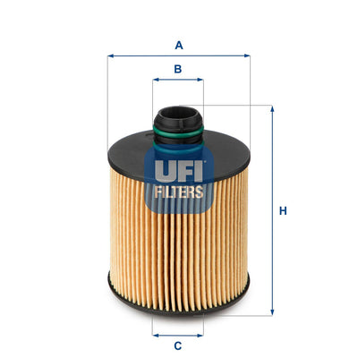 Ufi 25.083.00 Oil Filter Fiat Bravo/Doblo/Freemont/500X/Ducato 1.6-2.0 JTD 08-14 — Oil Filters