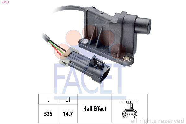 Facet 90315 Camshaft Shaft Sensor Opel Astra F G Corsa 14 16 16V — Timing