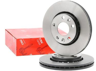 TRW DF6072 Brake Disc Front Air Grooved Fluence Megane III IV Scenic III Duster 280 mm — Brake Rotors & Drums