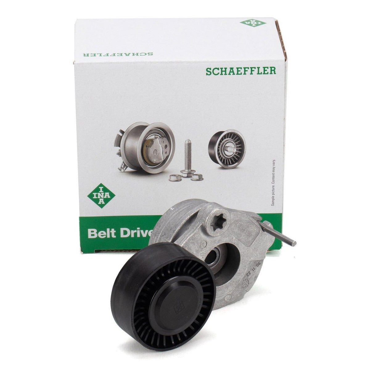 INA Porsche Macan 3.0 Diesel Belt Tensioner - Complete OEM Component — Pulleys & Tensioners