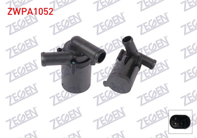 Zegen ZWPA1052 Auxiliary Water Pump VW Golf VII (5G1) 12-/ Passat (3G2) 14-/ T-Roc (A11) 17-/ Tigua — Water Pump & Thermostat