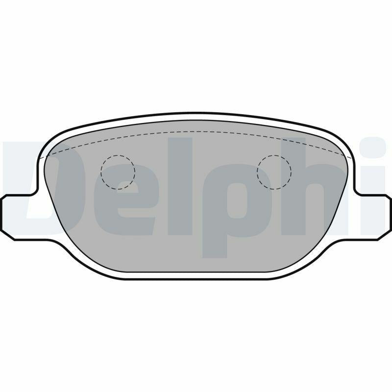 Delphi Rear Brake Pad Set - Compatible with Delta III Series — Brake Pads