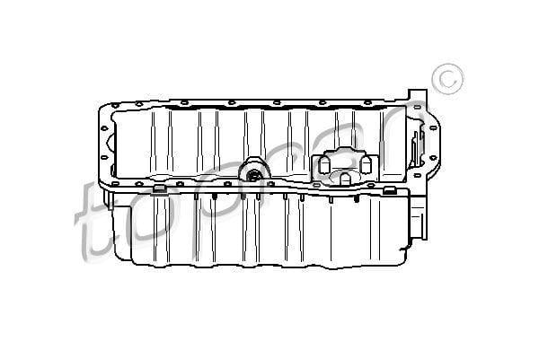 TOPRAN Oil Pan - Aluminum for Caddy, Golf and 2 more models — Oil System