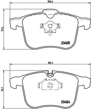 Brembo P59049 Brake Pad Front Low-Met Opel