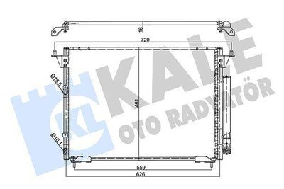 Kale Radiator 357895 - Air Conditioning Condenser for Toyota Hiace 2.5 — Condensers & Evaporators