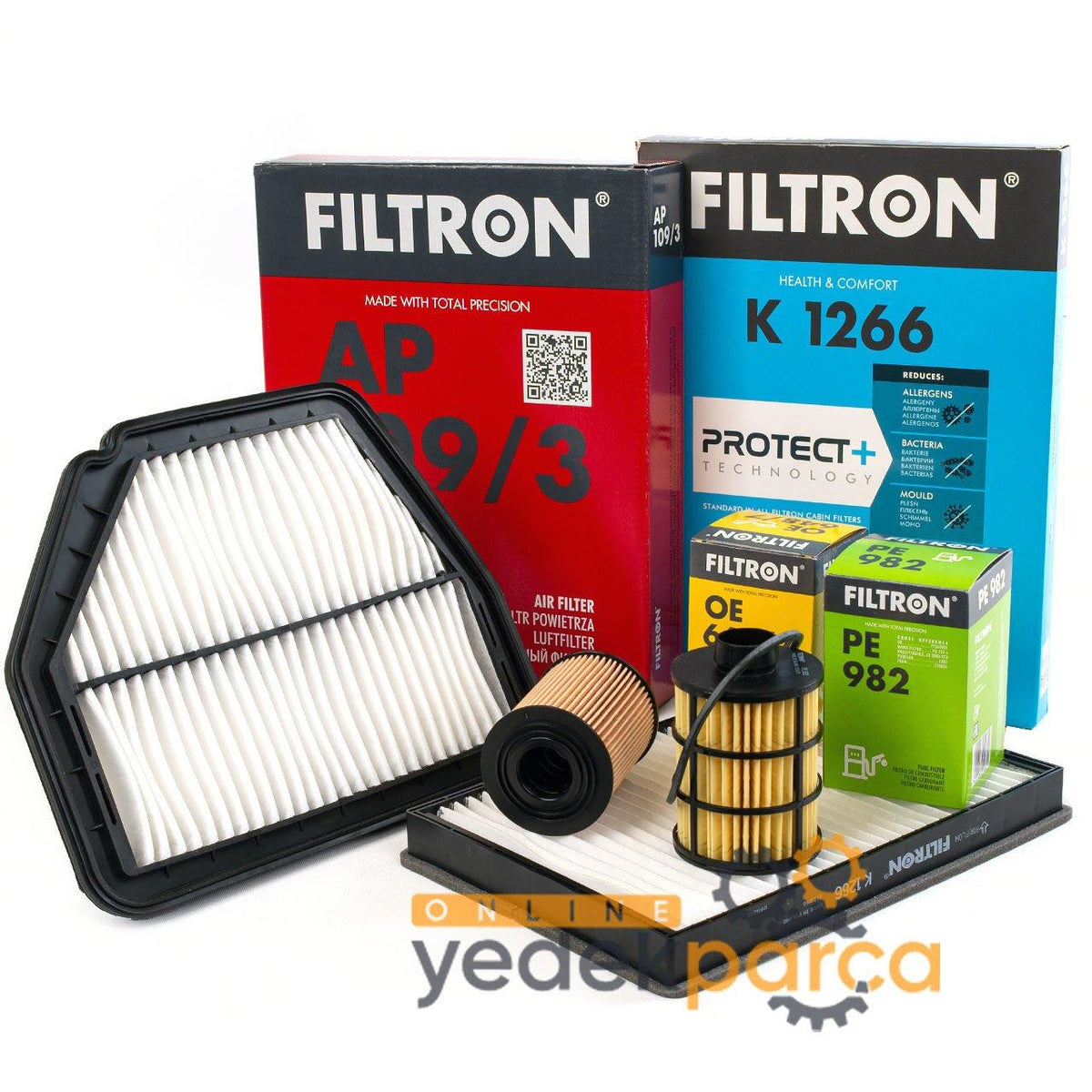 Filtron Chevrolet Captiva C100 2.0 Diesel Scheduled Service Filter Set Product 2007-2011 — Maintenance & Service Kits