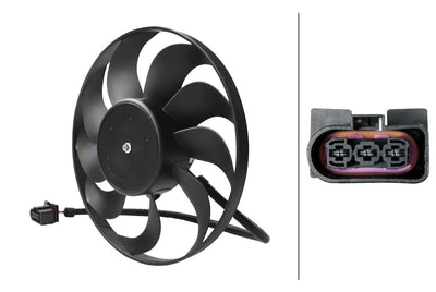 Hella 8EW366420-061 Fan Motor Small Olan (220 / 60W 290mm) Bora Bcb A3 Tt Cordoba Ibiza IV Ibiza V — Motors, Pumps & Antennas