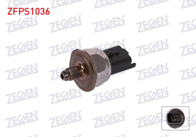 Zegen ZFPS1036 Fuel Pressure Sensor Renault Clio IV 1.2 2013-/ Captur 1.2 2013-/ Megane III 1.2 — Vehicle Sensors & Switches