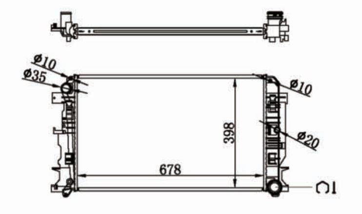 MGA 80597 Su Radiator 23×414×680 VW Crafter 2.0 TDI 2.5 TDI Mercedes Sprinter — Radiators & Fans