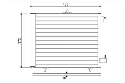 VALEO 814095 Climate Radiator (Condenser) - Compatible with 1.4-1.6L Models — Radiators & Fans